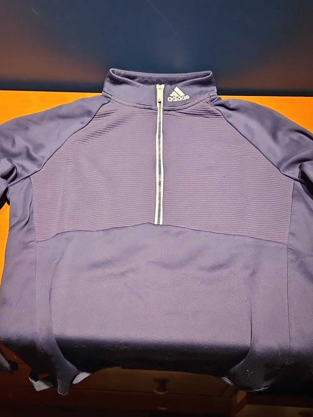 adidas Men’s Dark Blue Half-Zip Sweater